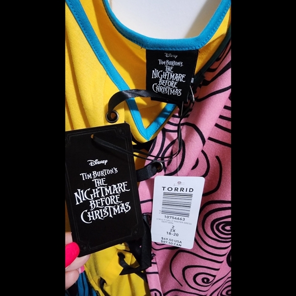 Torrid Disney Nightmare before Christmas dress costume NEW  2 18 20 2X skater - Picture 4 of 9